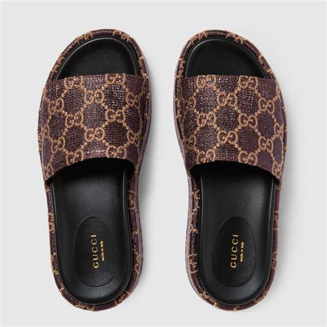 gucci ladies slides|best deals on Gucci slides.